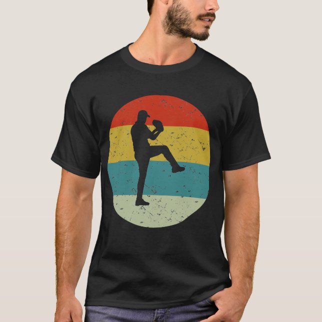 Retro-Vintages Baseball T-Shirt (Vorderseite)