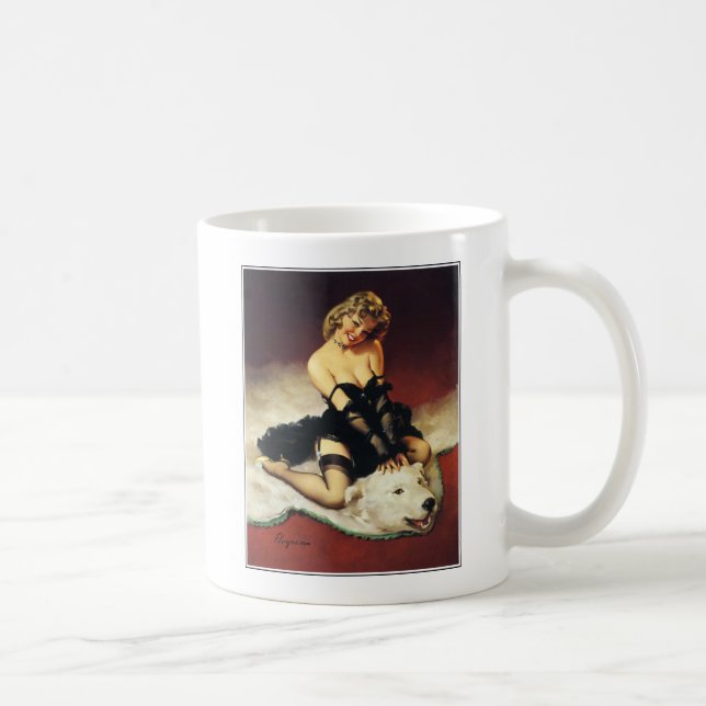 retro Vintages des Tassenentwurfs Kaffeetasse (Rechts)