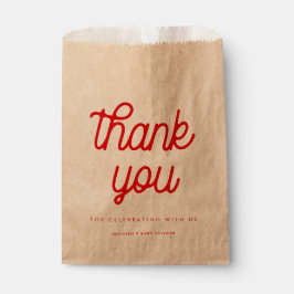 Retro-Vintages Drehbuch Kinderdusche Geschenktütchen