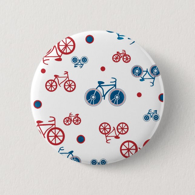 Retro Vintages Fahrraddesign Button (Vorderseite)