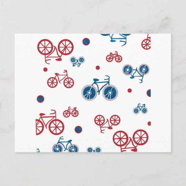 Retro Vintages Fahrraddesign Postkarte (Vorderseite)