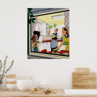 Retro-Vintages Hausdekor-Poster