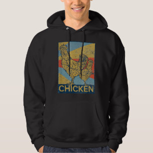Retro-Vintages Hühnchen Hoodie