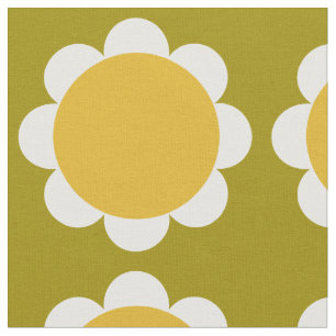 Retro Vintages Mod Geometrisches Muster Stoff