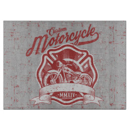 Retro-Vintages Motorraddesign Schneidebrett
