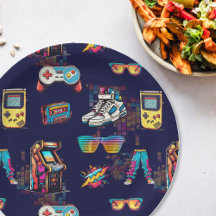 Retro Vintages Neon 80s Muster