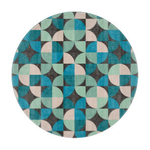 Retro Vintages Sechzigerjahre Muster Schneidebrett