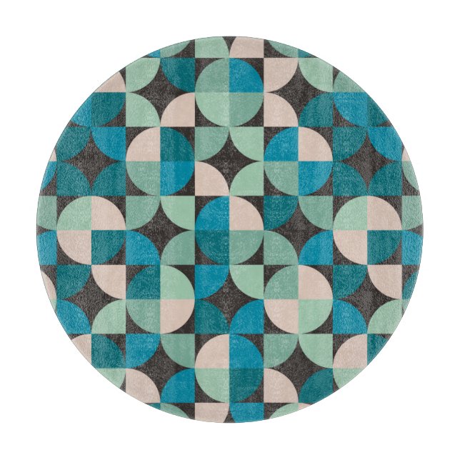 Retro Vintages Sechzigerjahre Muster Schneidebrett (Vorderseite)