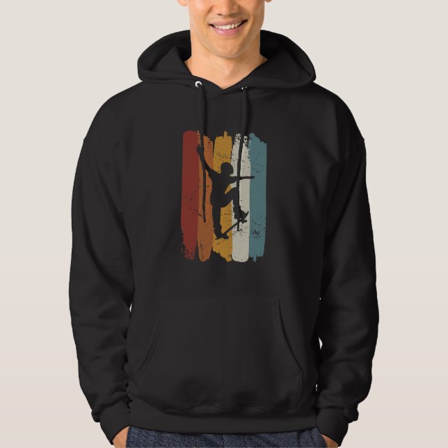 Retro-Vintages Skateboard Hoodie (Vorderseite)