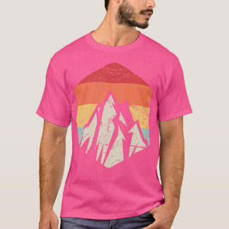 Retro Vintages Wandergeschenk Außenbereich Bergwan T-Shirt