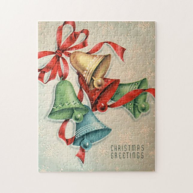 Retro Vintages Weihnachtsglocken (Vertikal)