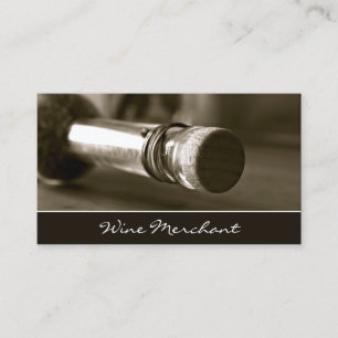 Retro, Vintages Wein-Flaschen-Foto - Visitenkarte
