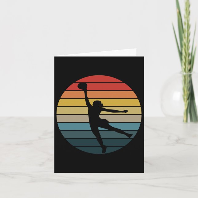 Retro-Vintages Wnba Basketball-Logo Karte (Vorderseite)
