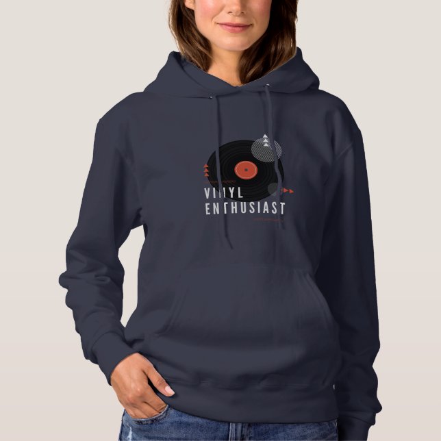 Retro Vinyl Hoodie (Vorderseite)