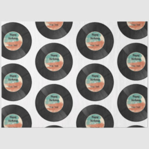 Retro Vinyl Record Music Geburtstagsparty Seidenpapier