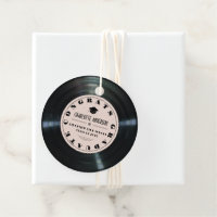 Retro Vinyl Record Rosa Abschluss
