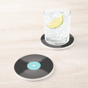Retro-Vinyl-Schallplatte 1950er Getränkuntersetzer Getränkeuntersetzer