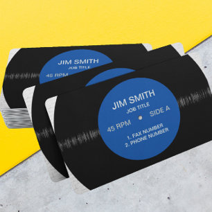 Retro-Vinyl-Schallplatte generische Geschäftskarte Visitenkarte
