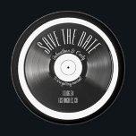 Retro-Vinyl-Schallplatte schwarz Save the Date Ver Magnet<br><div class="desc">💿 Zeitloses Retro-Design: Unsere Magnete zeichnen sich durch ein zeitloses Retro-Design aus, das durch Vintage Vinyl-Platten inspiriert wird. Die klassische Anziehungskraft der Platte fügt eine Touch Nostalgie hinzu, was Ihre Ankündigung der Verlobung zu einem einzigartigen und unvergesslichen Sake macht. 📅 Save the Date mit Style: Set den Ton für Ihre...</div>