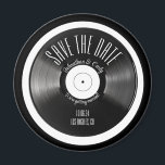 Retro-Vinyl-Schallplatte schwarz Save the Date Ver Magnet<br><div class="desc">💿 Zeitloses Retro-Design: Unsere Magnete zeichnen sich durch ein zeitloses Retro-Design aus, das durch Vintage Vinyl-Platten inspiriert wird. Die klassische Anziehungskraft der Platte fügt eine Touch Nostalgie hinzu, was Ihre Ankündigung der Verlobung zu einem einzigartigen und unvergesslichen Sake macht. 📅 Save the Date mit Style: Set den Ton für Ihre...</div>