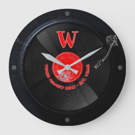 Retro-Vinyl-Schallplatten-Wanduhr mit individuelle Große Wanduhr