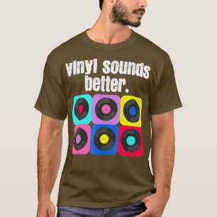 Retro Vinyl Sounds Better Music 1980 80er Boombo V T-Shirt