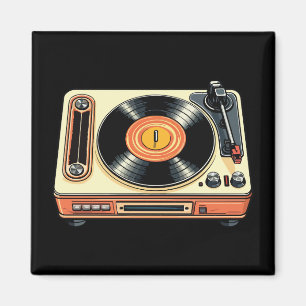 Retro-Vinylplattenspieler Magnet