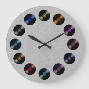 Retro VinylRekordalbum-Wanduhr Große Wanduhr