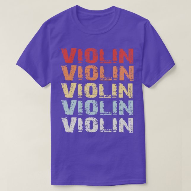 Retro-Violine 1 T-Shirt (Design vorne)