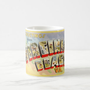 Retro Virginia Beach Salutations Mug