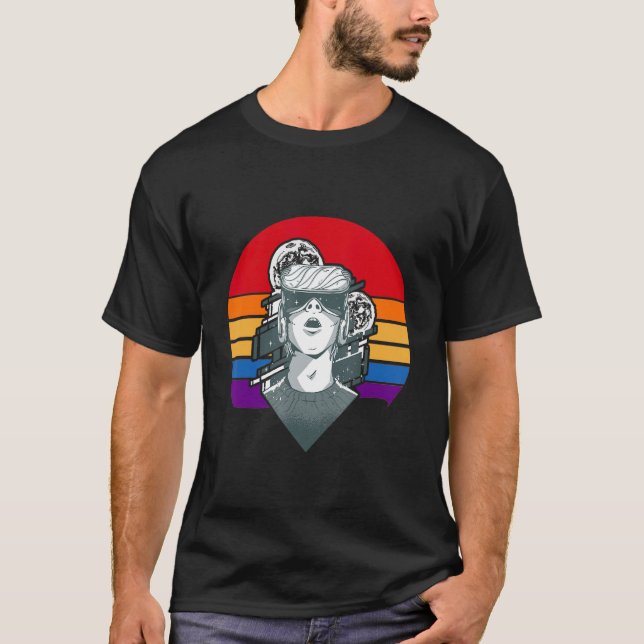 Retro Virtual Reality VR Brille 2 T-Shirt (Vorderseite)