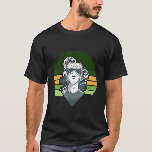 Retro Virtual Reality VR Goggles 3 T-Shirt (Vorderseite)