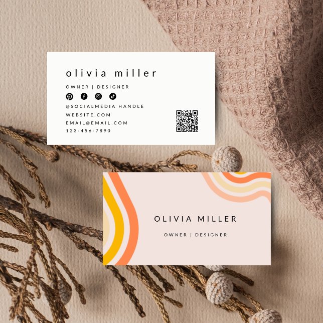 Retro-Visitenkarte Visitenkarte (Von Creator hochgeladen)