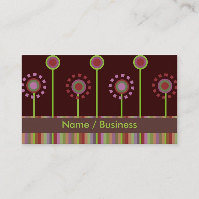 Retro Visitenkarten Visitenkarte (Vorderseite)
