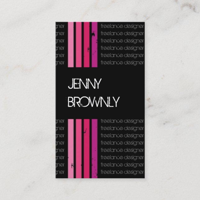 Retro Visitenkarten Visitenkarte (Vorderseite)