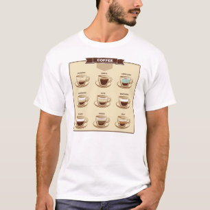 Retro-Visuelle-Kaffeetabelle T-Shirt