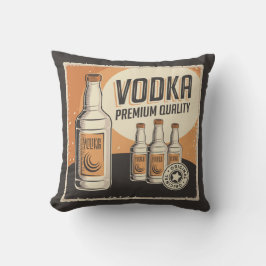 Retro Voka Party Throw Kissen