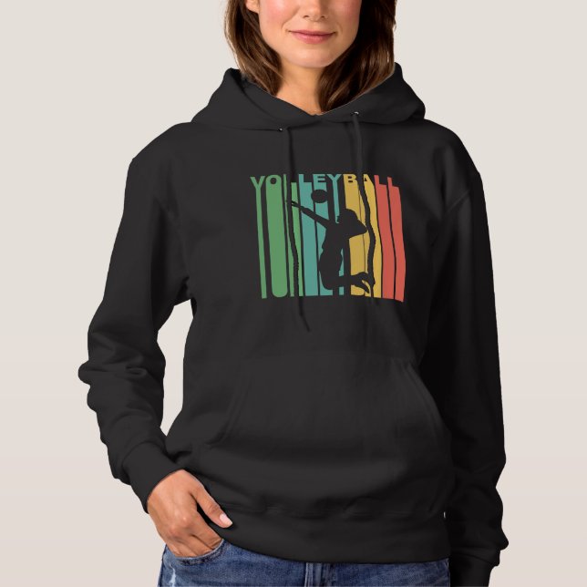Retro Volleyball Hoodie (Vorderseite)