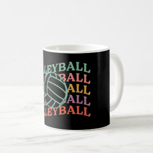 Retro Volleyball Sport Kaffeetasse