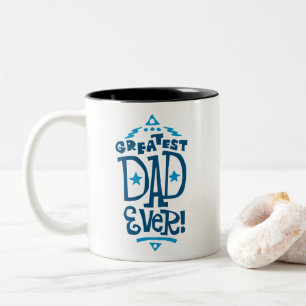 Retro vom Typ Bester Vater seit Tasse