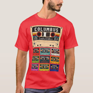 Retro von Columbus City T-Shirt