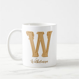 Rétro W nom initial Café Mug
