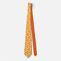 Retro-Waben-Wellen Orange-Sechseck-Muster