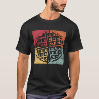 Retro Waffle Gourmet Hobby Koch T-Shirt
