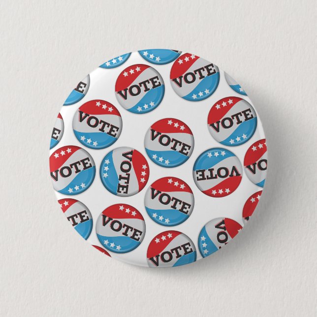 Retro-Wahlabzeichen Button (Vorderseite)