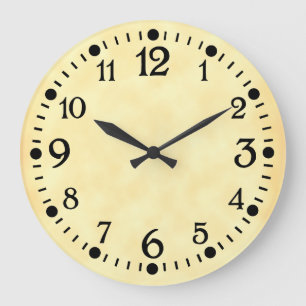 Retro Wall Clock für alte Schreibmaschine Große Wanduhr