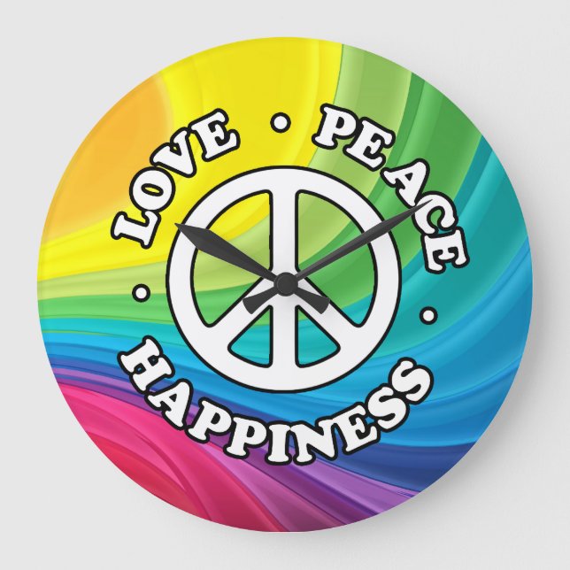 Retro Wall Clocks Große Wanduhr (Vorderseite)