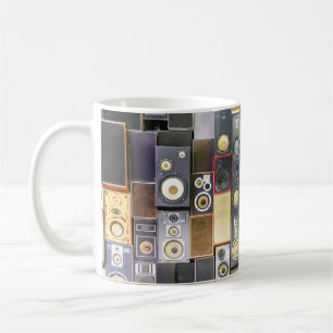 Retro Wall-Hung: Design Vintager Lautsprecher Kaffeetasse