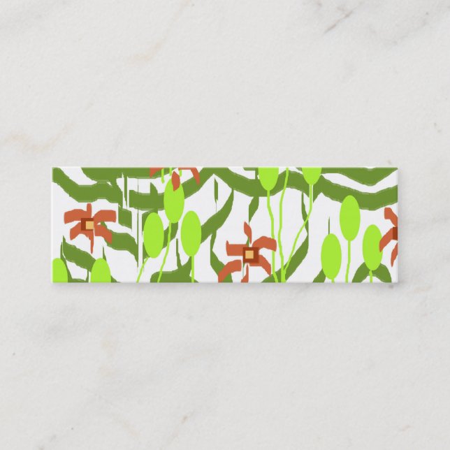 Retro Walpaper Mini Visitenkarte (Vorderseite)