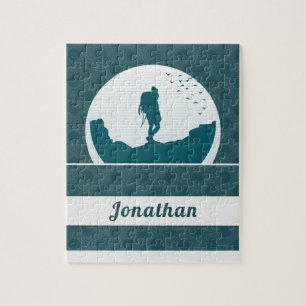 Retro Wandern Camping Landschaft Individuelle Name